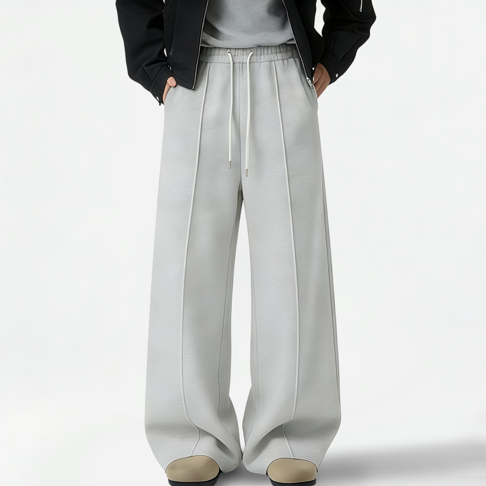 TAHIMIK American Mens Sweatpants Wide Leg Trousers Menswear Jogging Pants For Men