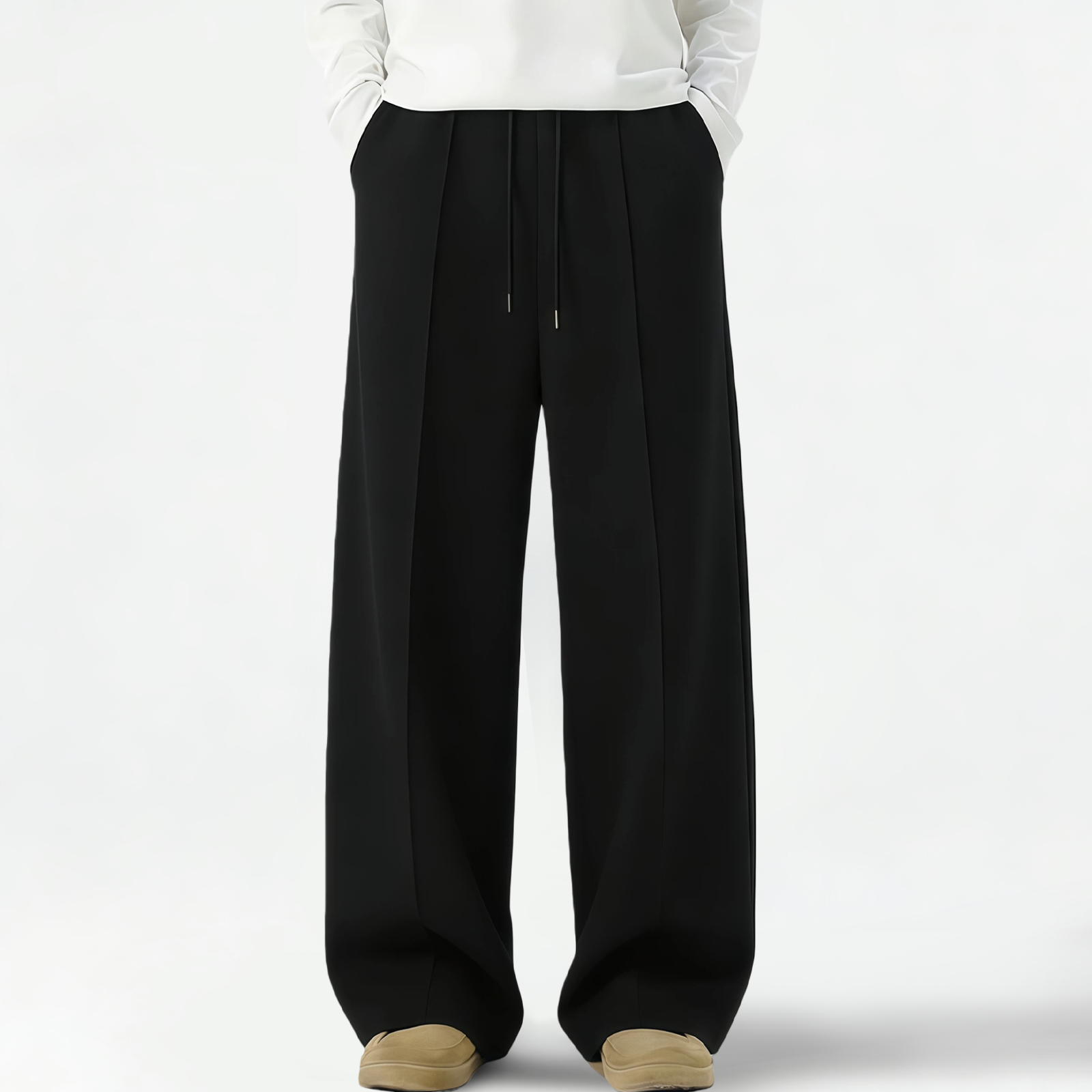 TAHIMIK American Mens Sweatpants Wide Leg Trousers Menswear Jogging Pants For Men